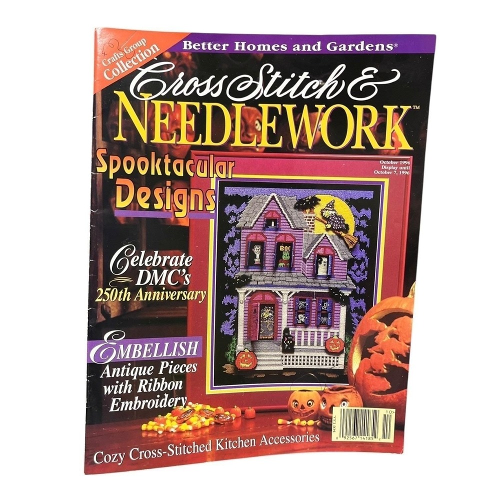 Cross Stitch & Needlework October 1996 Magazine Halloween